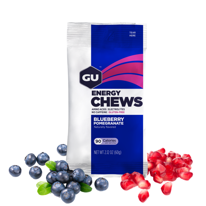 GU Energy Chews ENERGIAKARKKI Blueberry Pomegranate